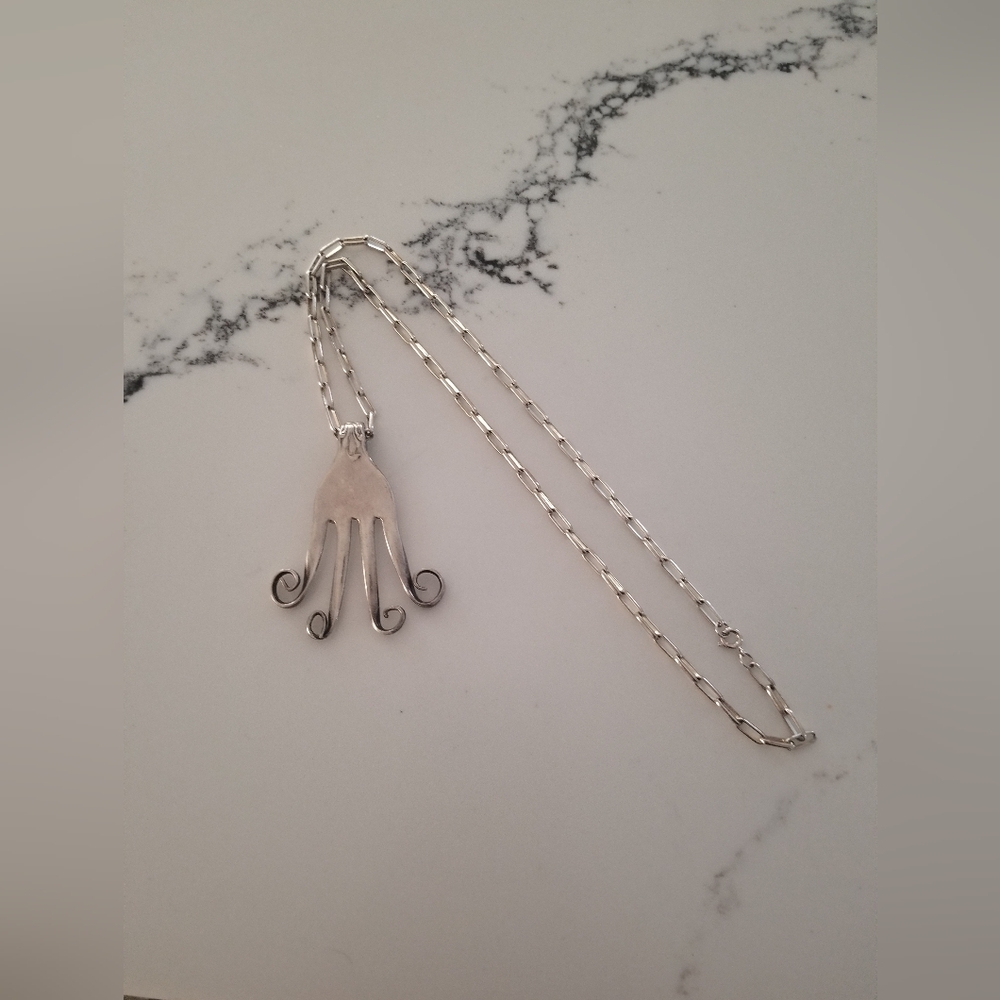 Gorgeous Artisan Necklace Large One Of Kind Art Deco Piece Unique